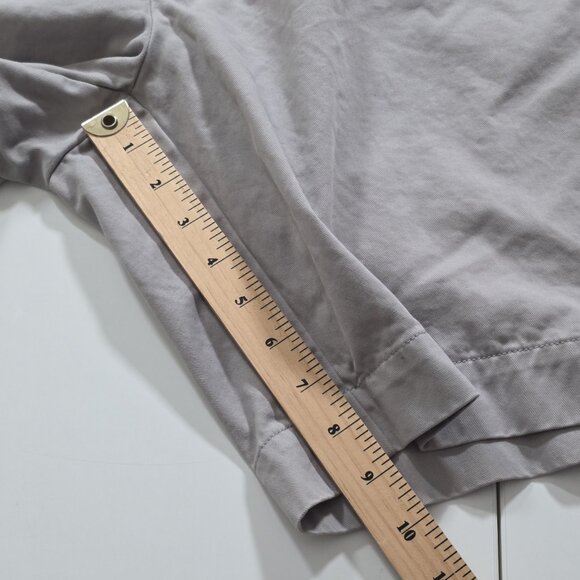 Polo Ralph Lauren Chino Shorts Mens 42 Gray Pockets Zip Cotton Classic Fit 9" - Picture 7 of 14